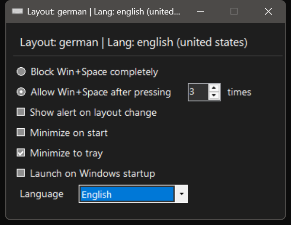 Application screenshot